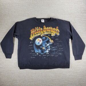 Vintage Pittsburgh Steelers NFL Football Crewneck Sweatshirt XXl 1994 Delta Tag